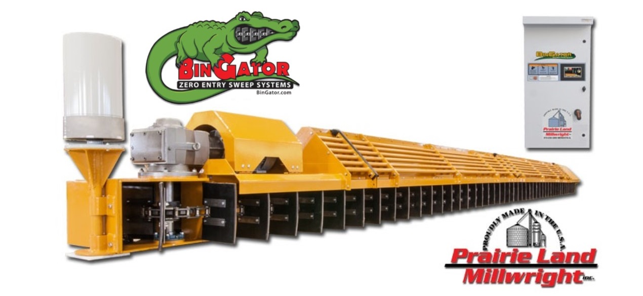 Bin Gator Bin Sweep System Including Optional Remote Control